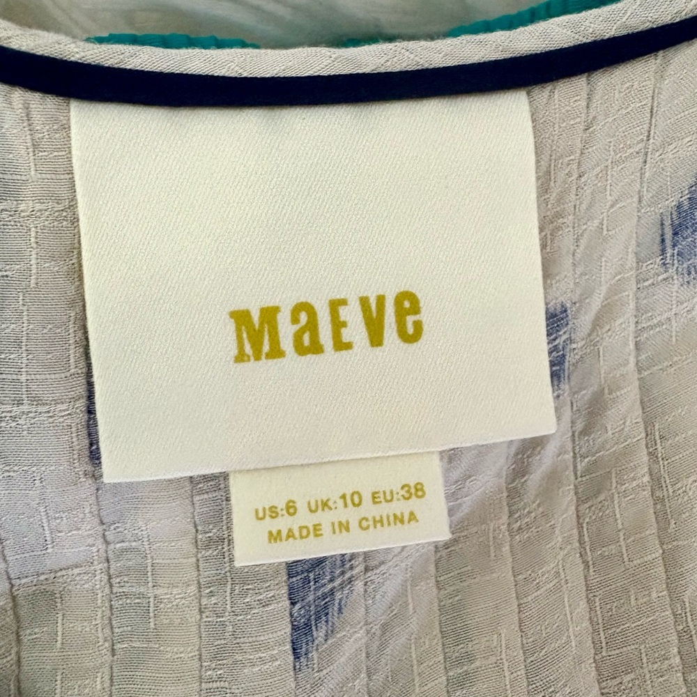 MAEVE Saona Polka Dot Button-Down Sleeveless Top - Picture 7 of 9